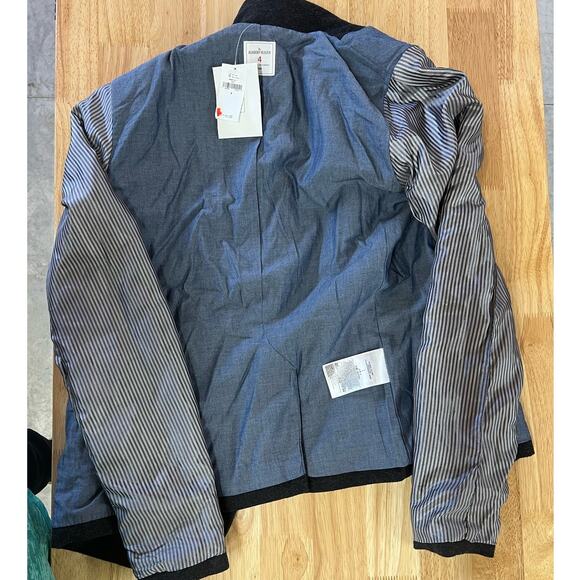 GAP Academy Blazer Wool Blend Black Stone Charcoal Gray 2-Button NWT - Picture 6 of 10